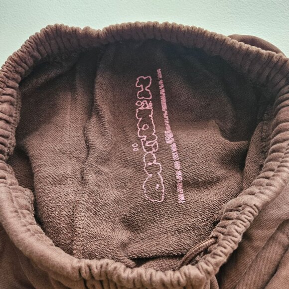 Brand New Spider Web Pattern Brown Sp5der 555 Track Pants Medium - Picture 7 of 9